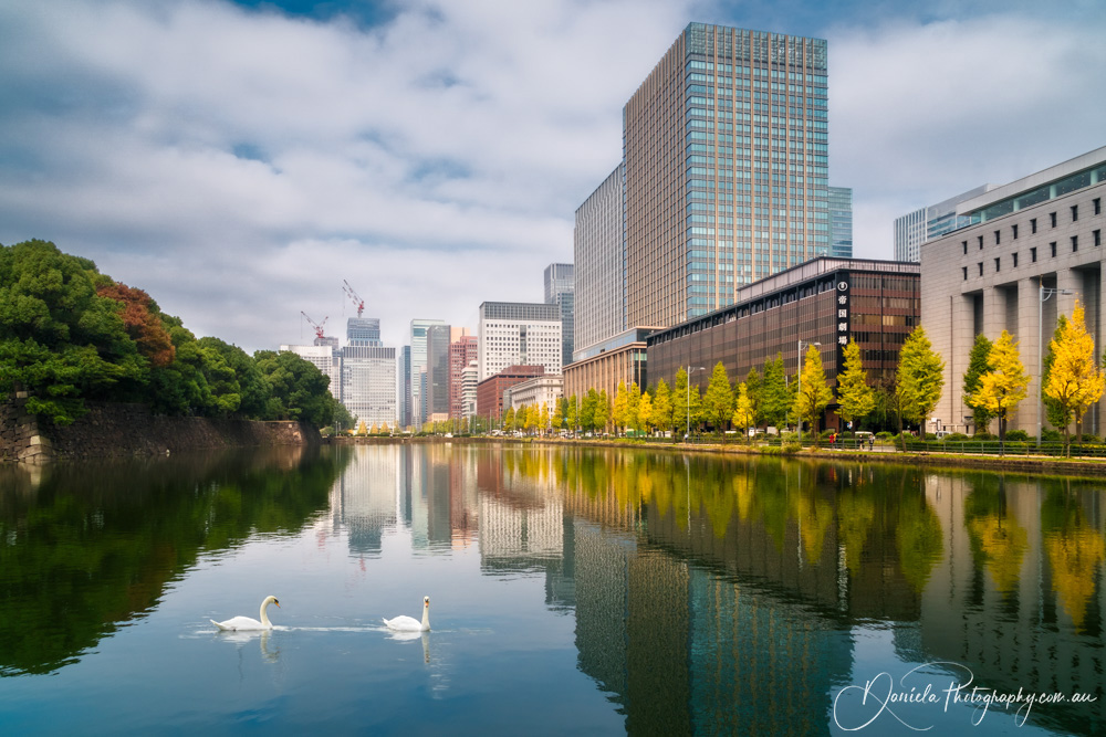 Japan Tokyo Beautiful urban scene next to the Imperial Palace